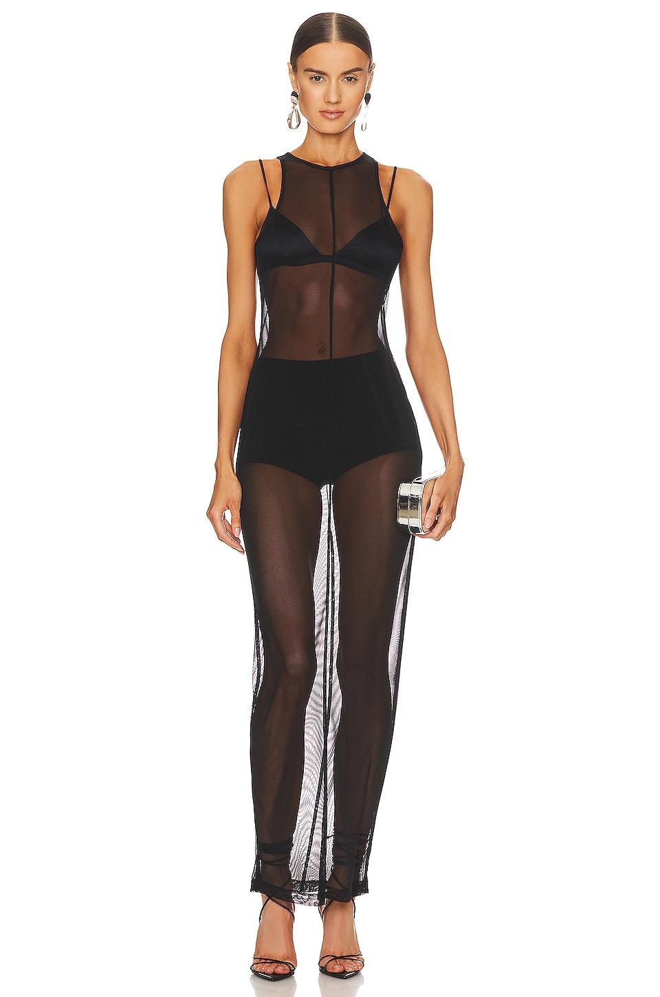 x revolve oren mesh maxi dress
