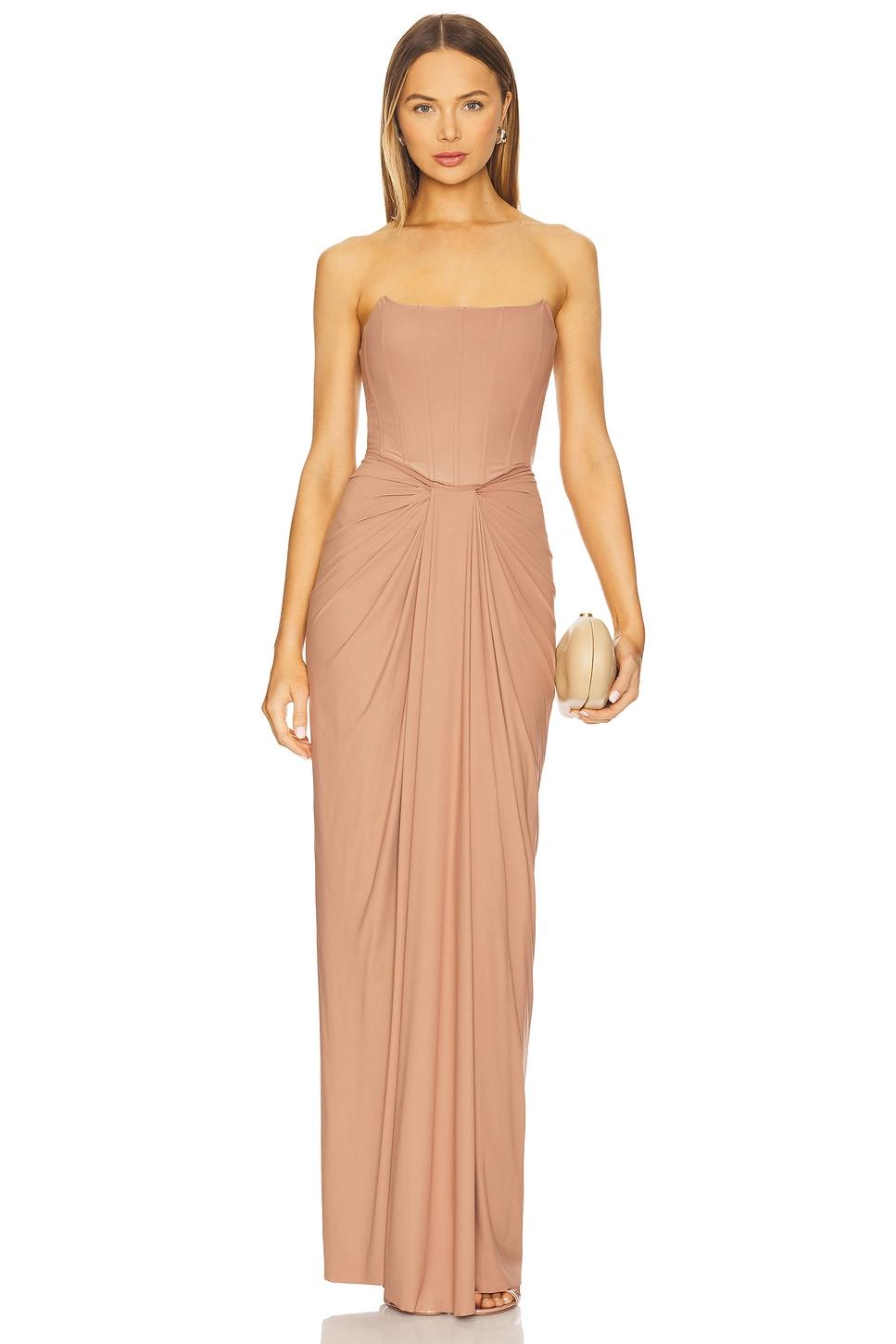 x revolve pearl gown