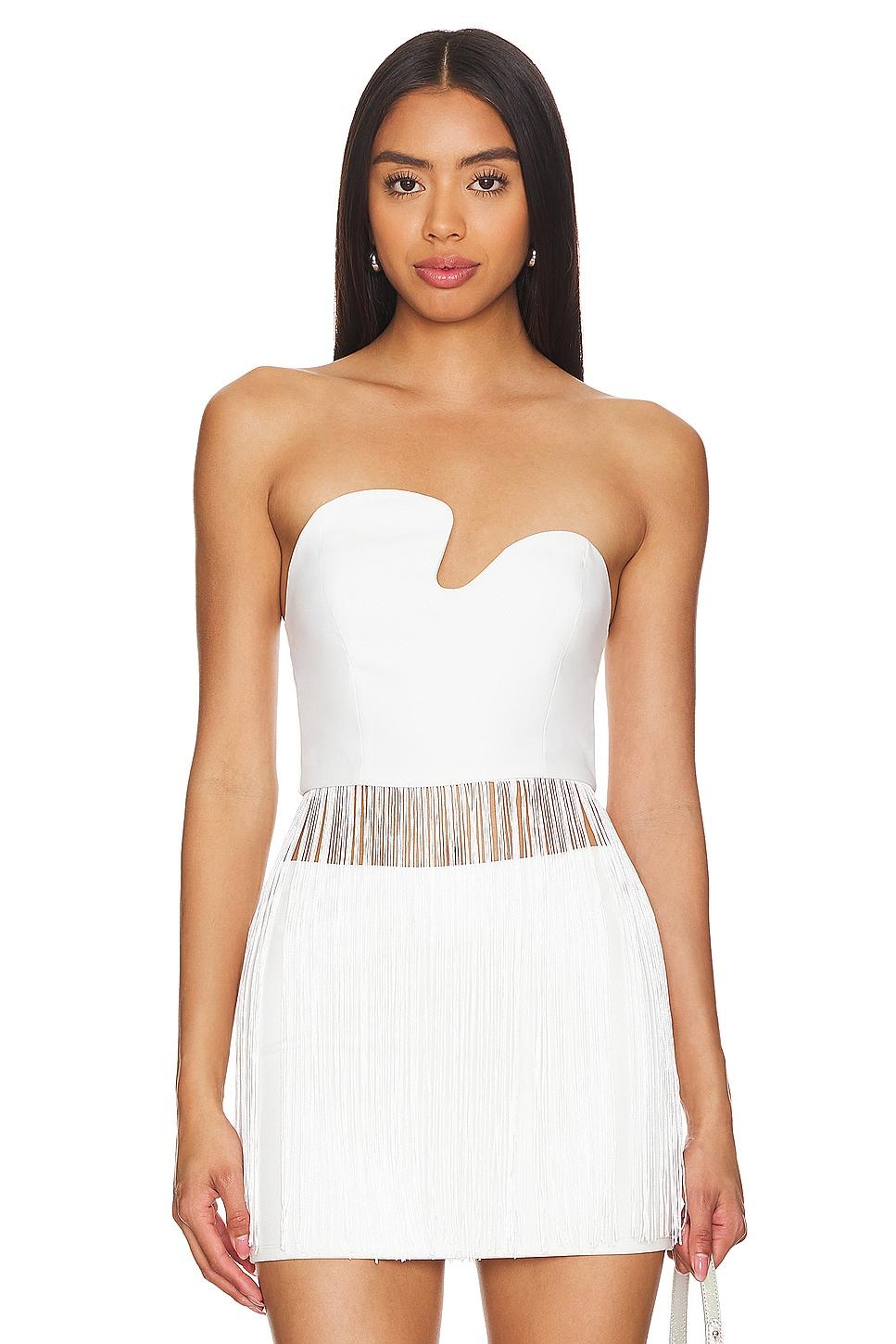 x revolve puzzle strapless top