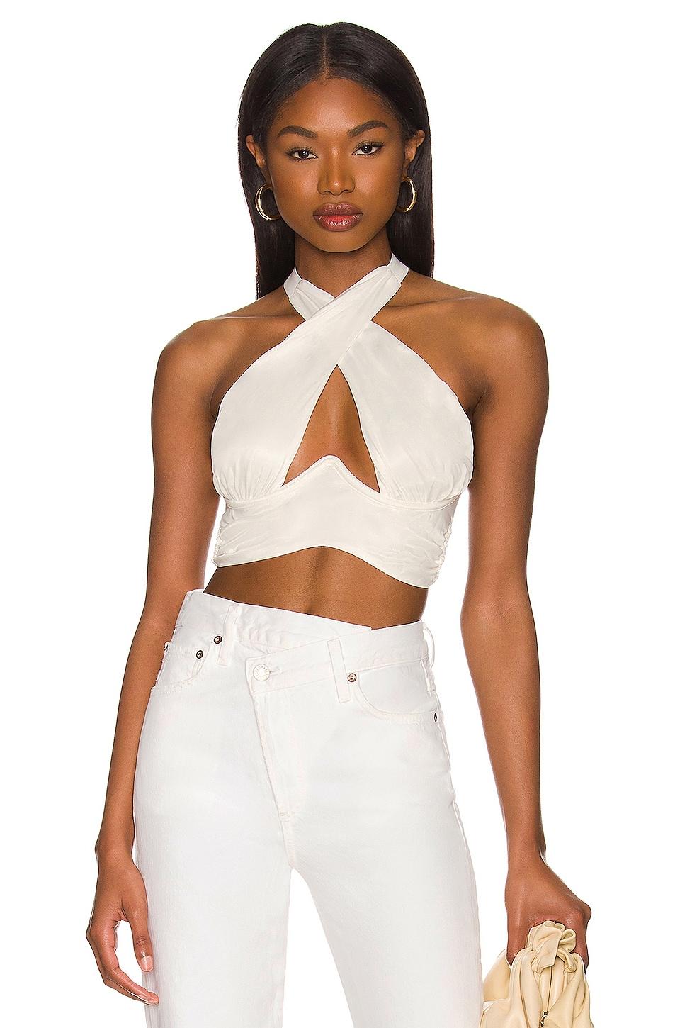 x revolve rana cross front crop top
