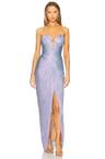 x revolve reina gown