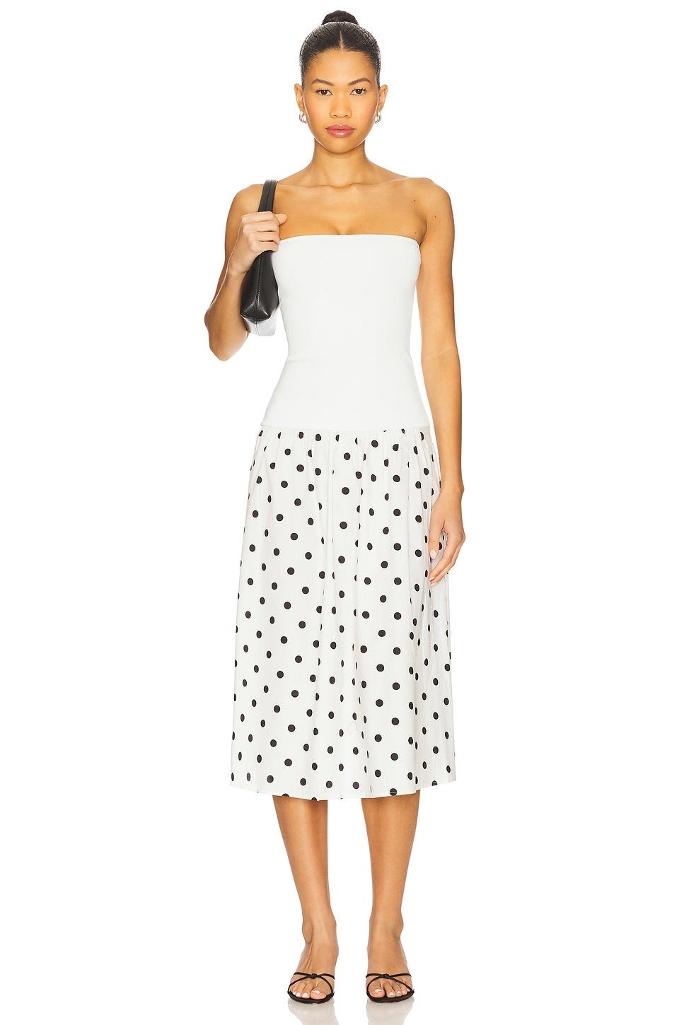 x revolve ribbed cotton midi dress