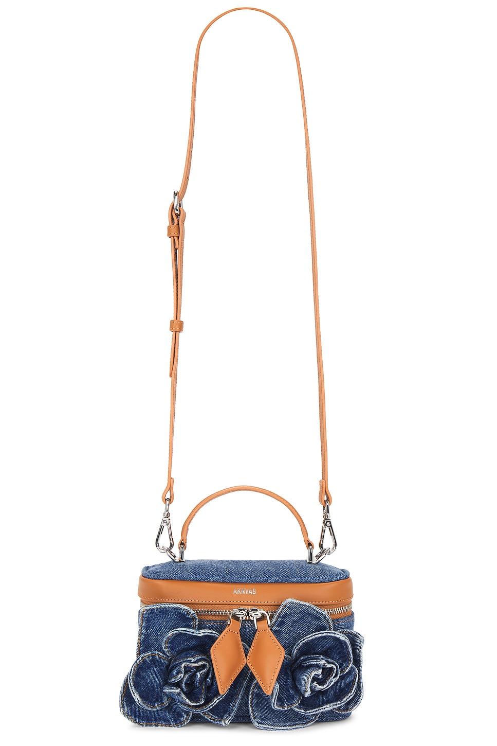 x revolve rose denim bag