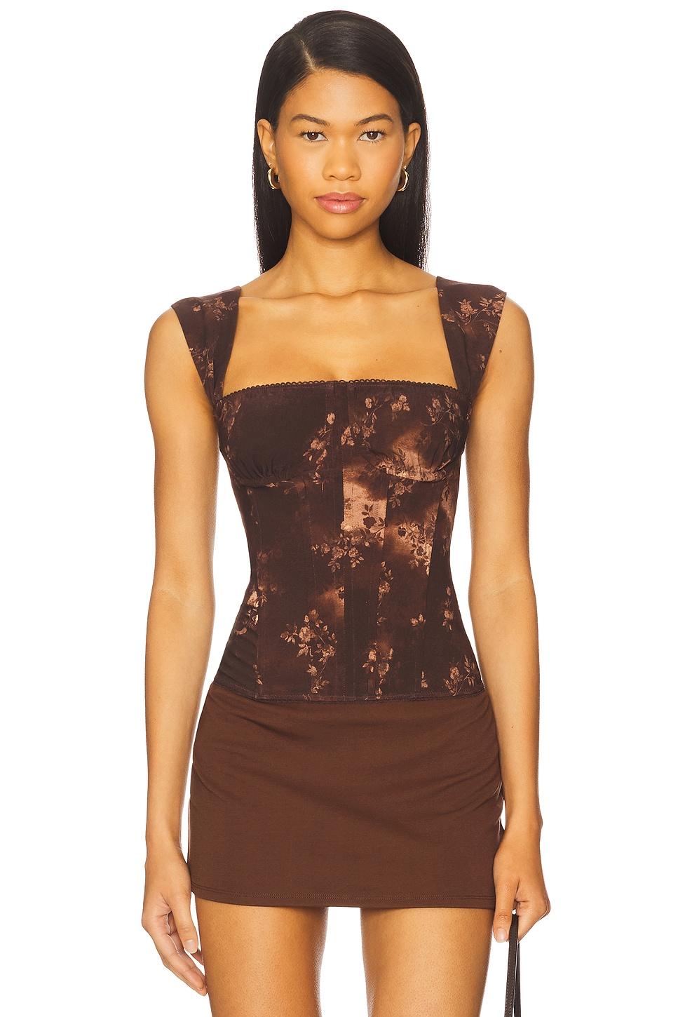 x revolve ruched cup corset