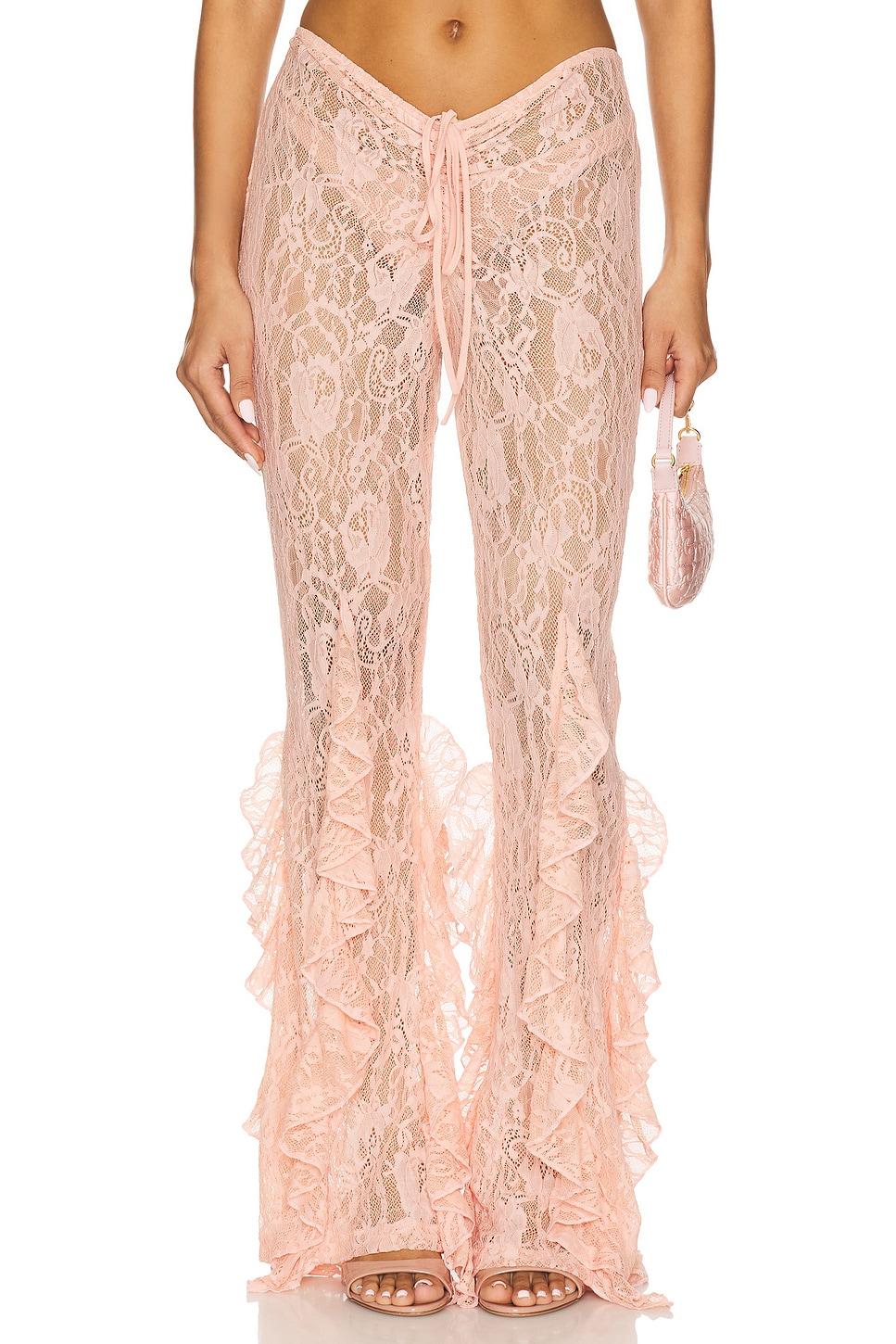 x revolve ruffle pant