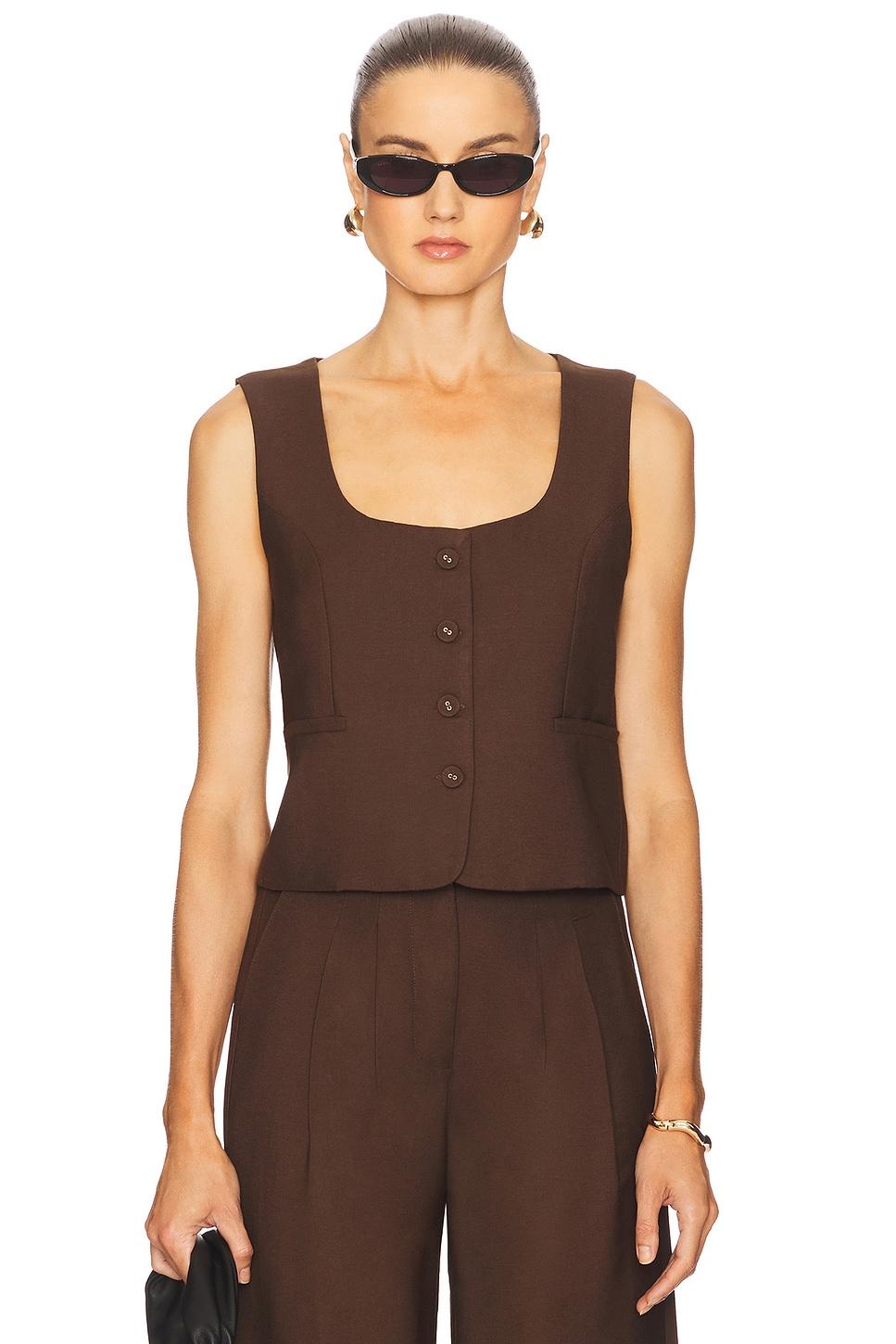 x revolve scoop tailored vest
