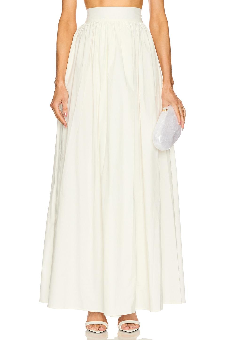 x revolve seashell solid long skirt