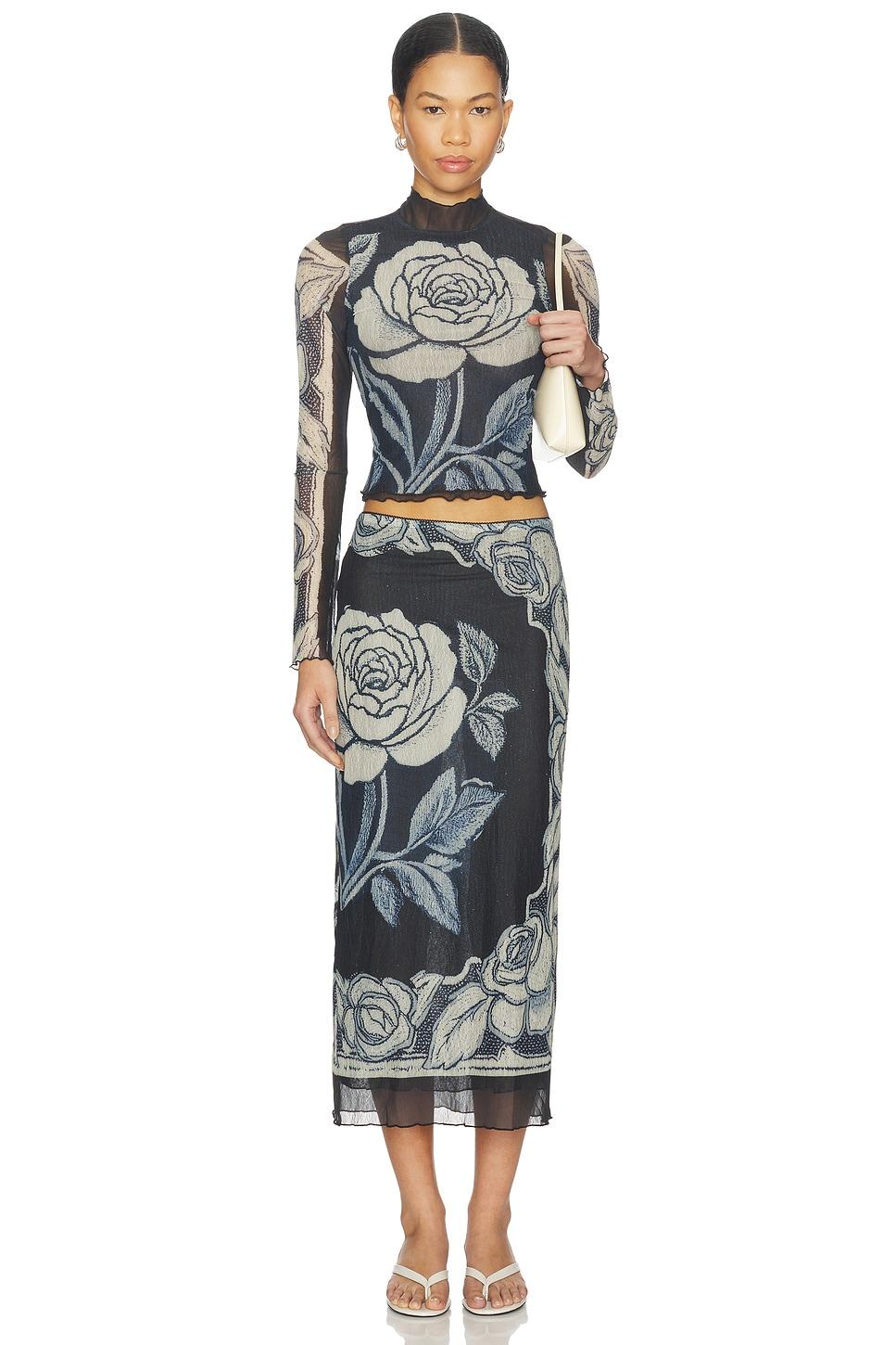 x revolve shadow printed set