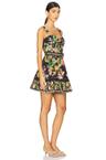 x revolve short dress with hand crafted button with and belt