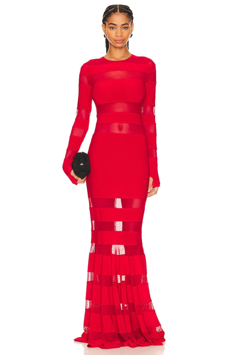 x revolve spliced dress fishtail gown