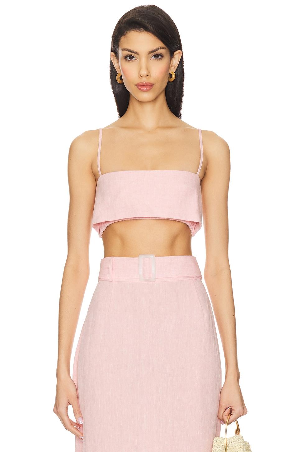 x revolve structured bandeau crop top