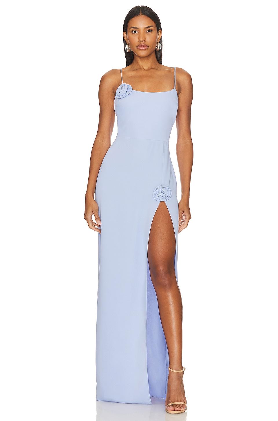 x revolve talena rose gown