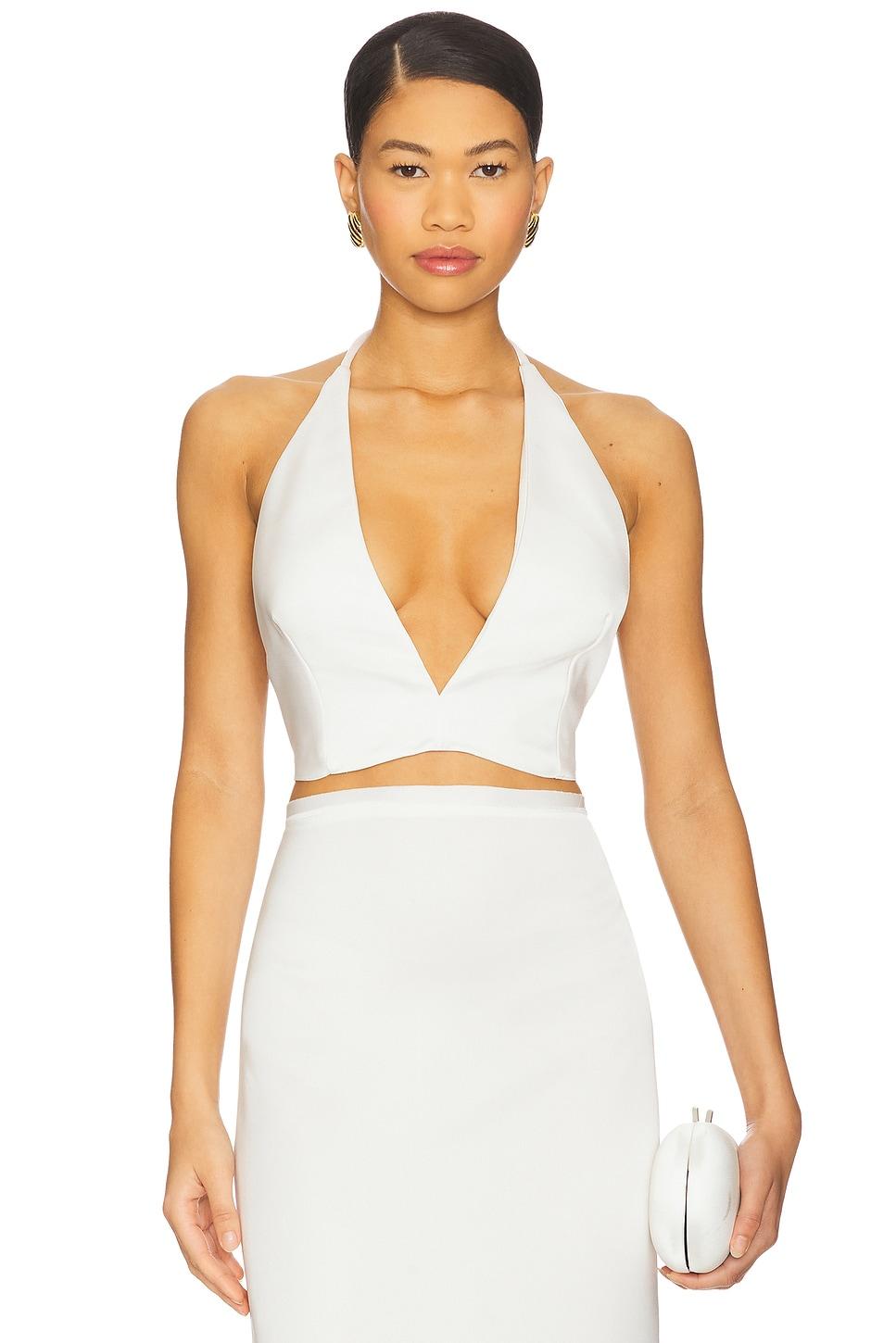 x revolve top with v neckline