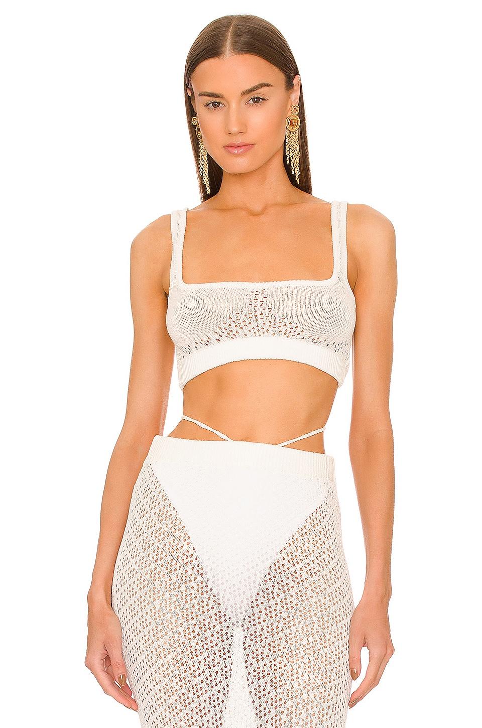 x revolve vera cropped knit top
