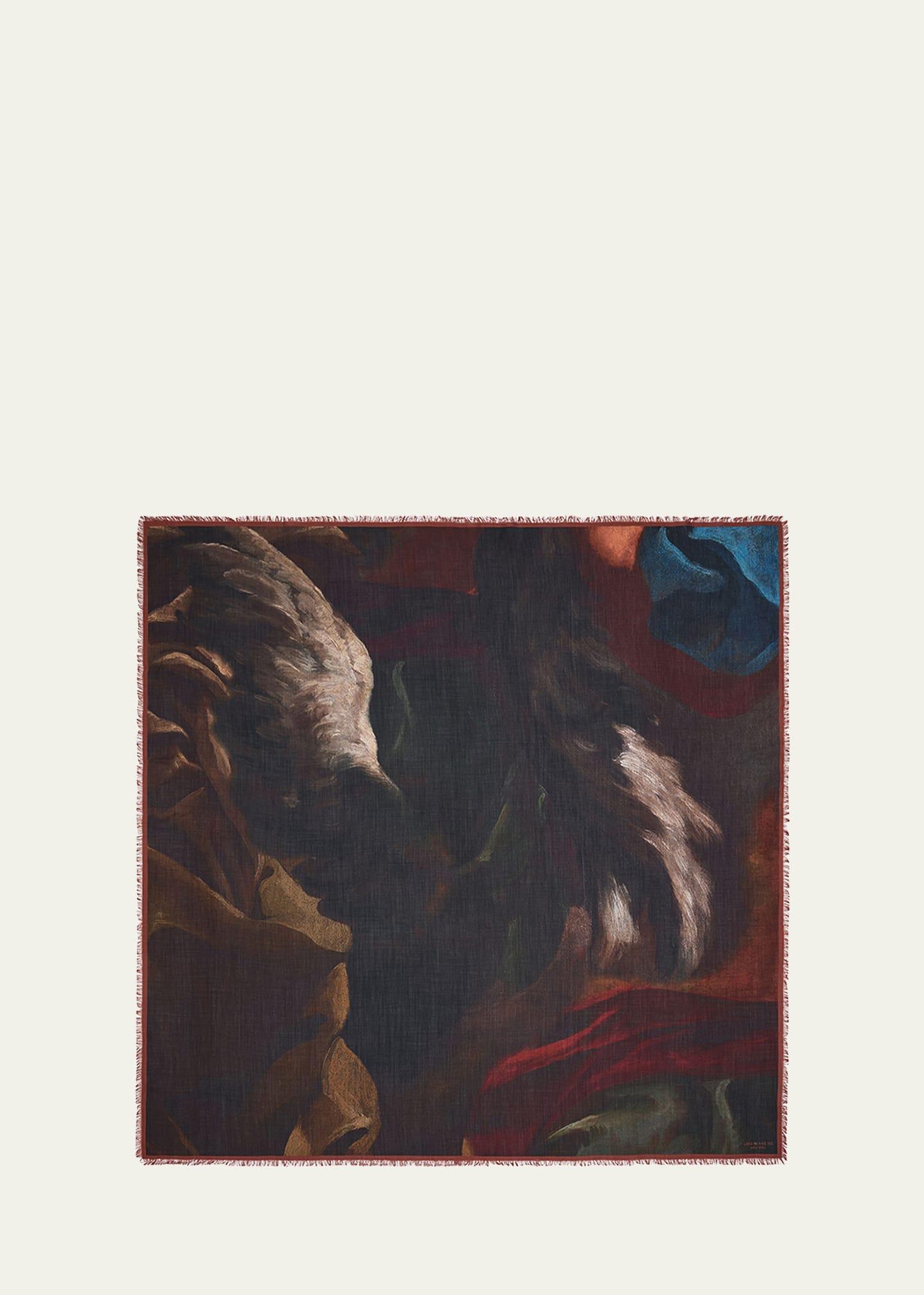 x save venice square cashmere-silk scarf