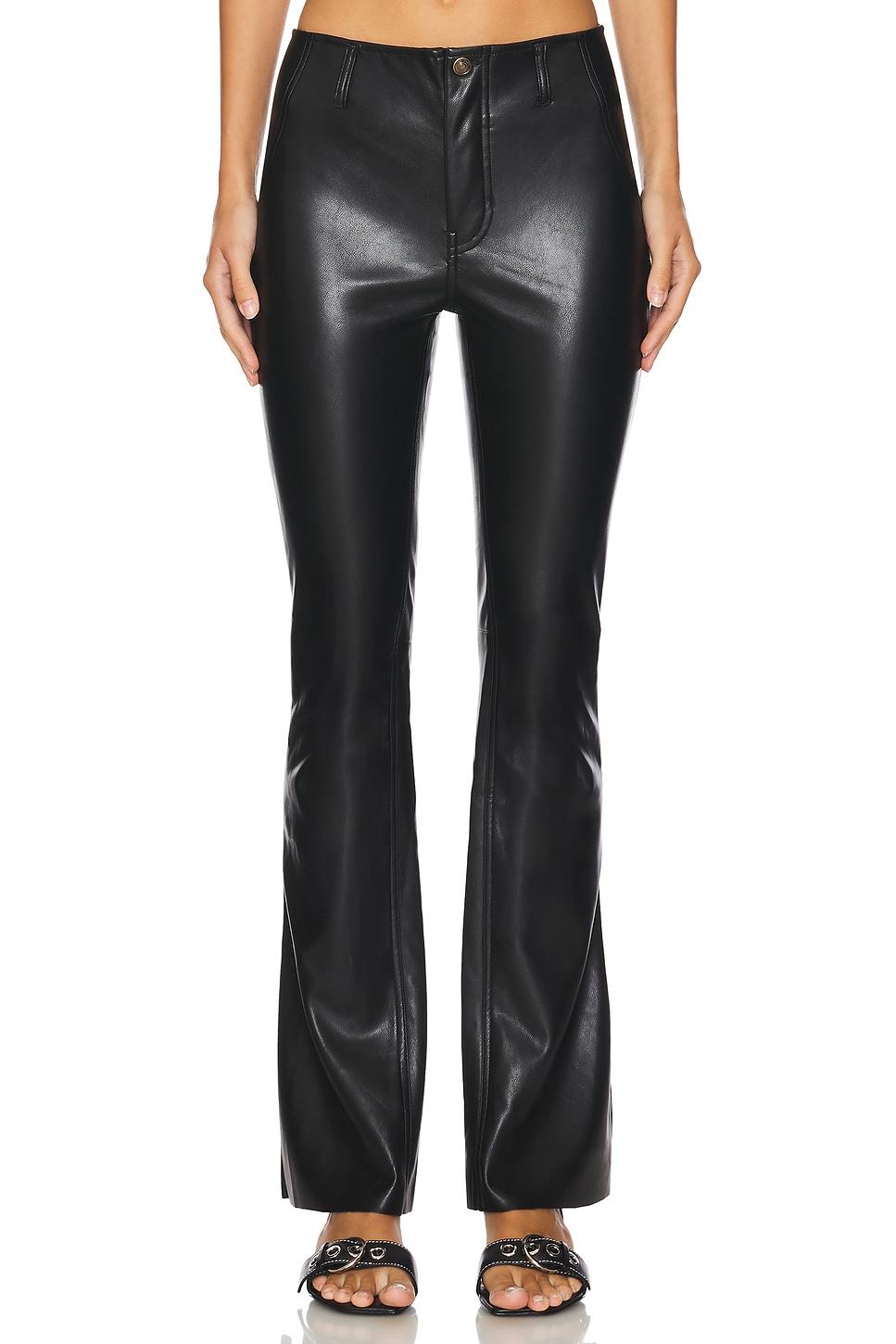 x we the free level up faux leather slit bootcut