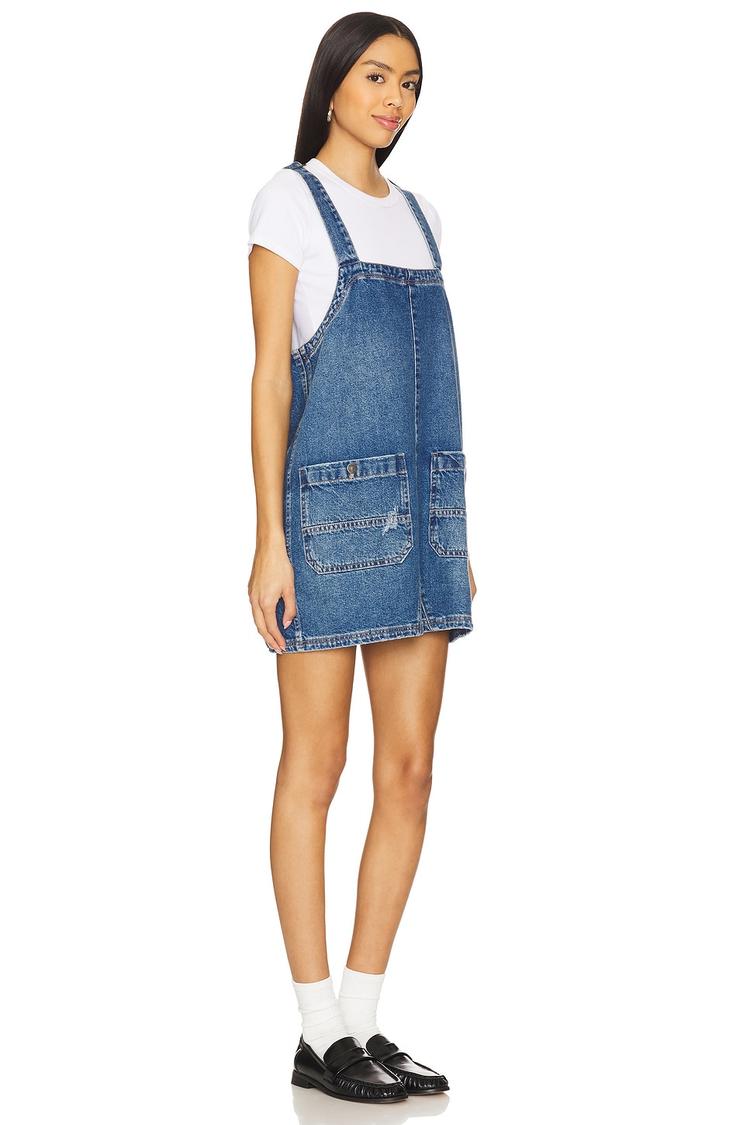 x we the free overall smock mini dress