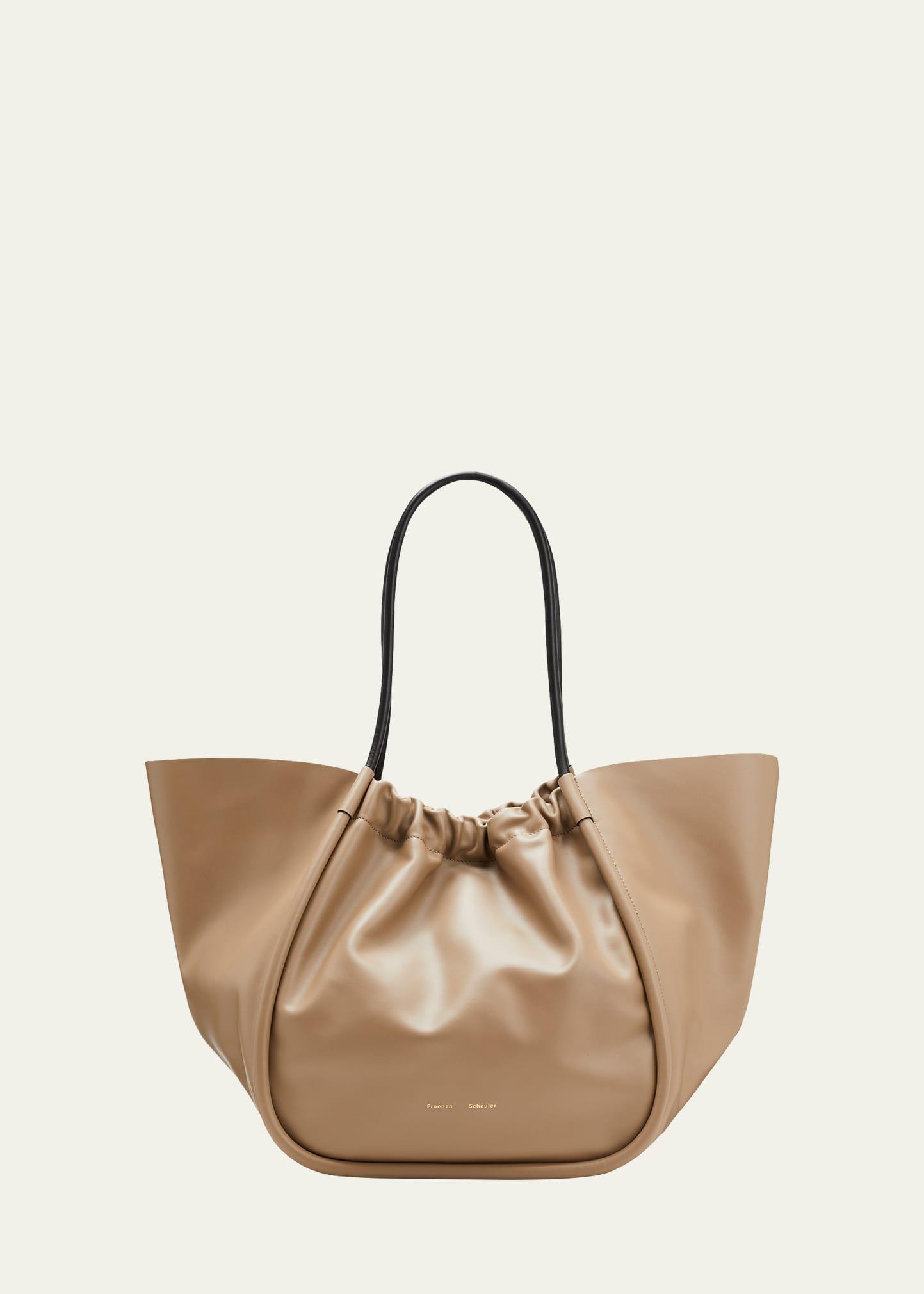 xl ruched tote bag