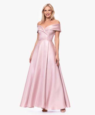 xscape womens off the shoulder ball gown