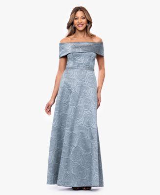 xscape womens off the shoulder ball gown