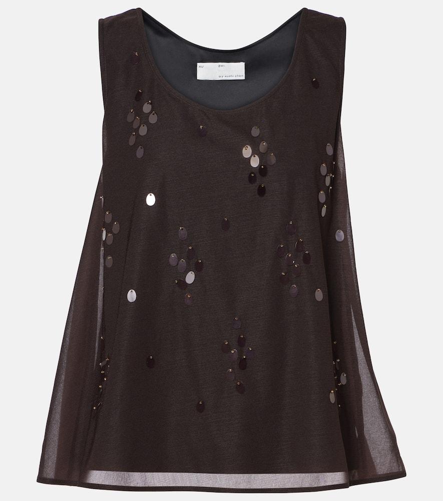 xu zhi embellished top