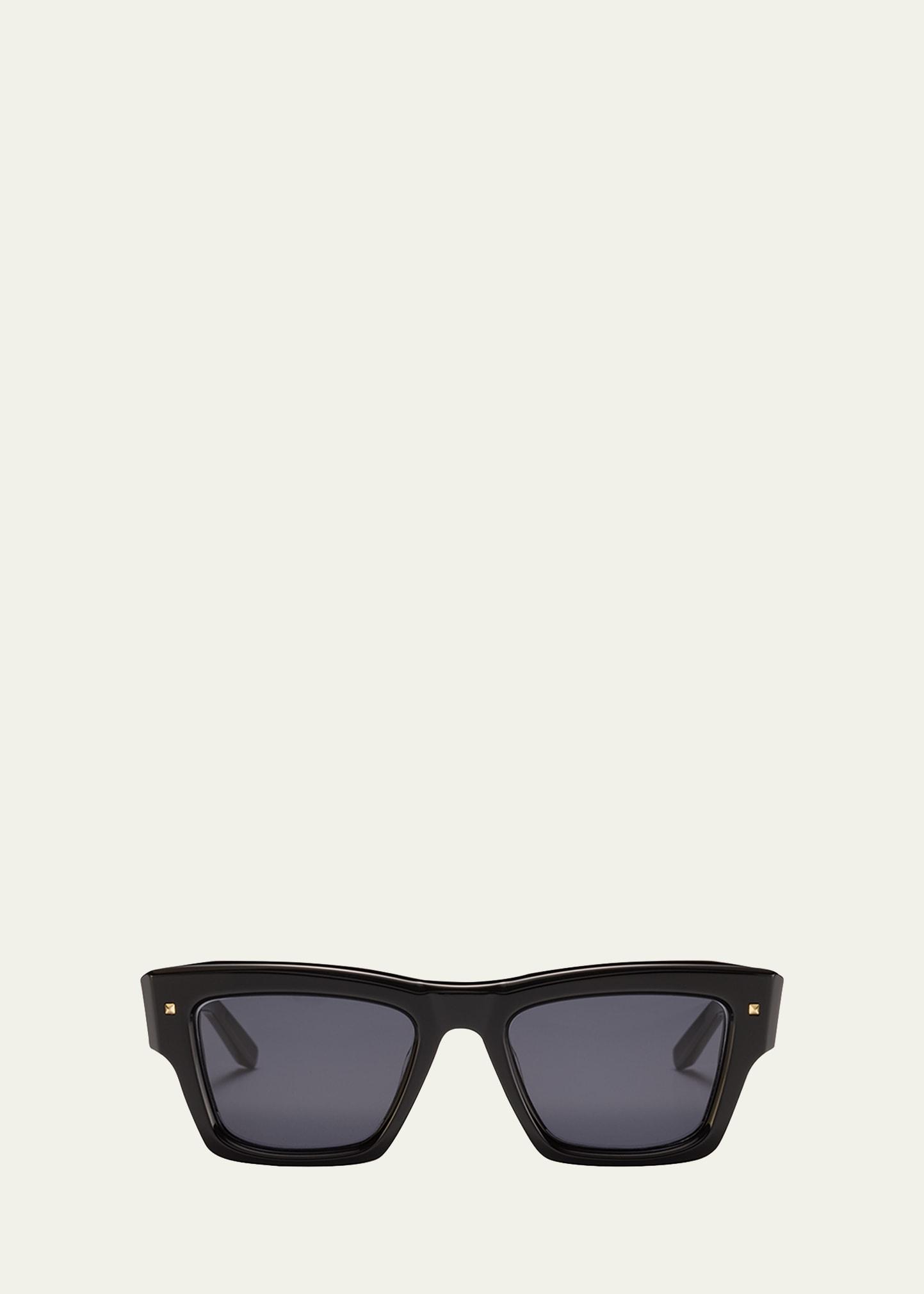 xxii square acetate & titanium sunglasses