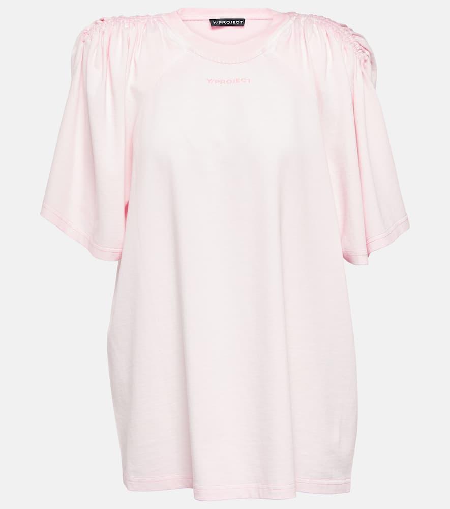 y/project embroidered cotton top