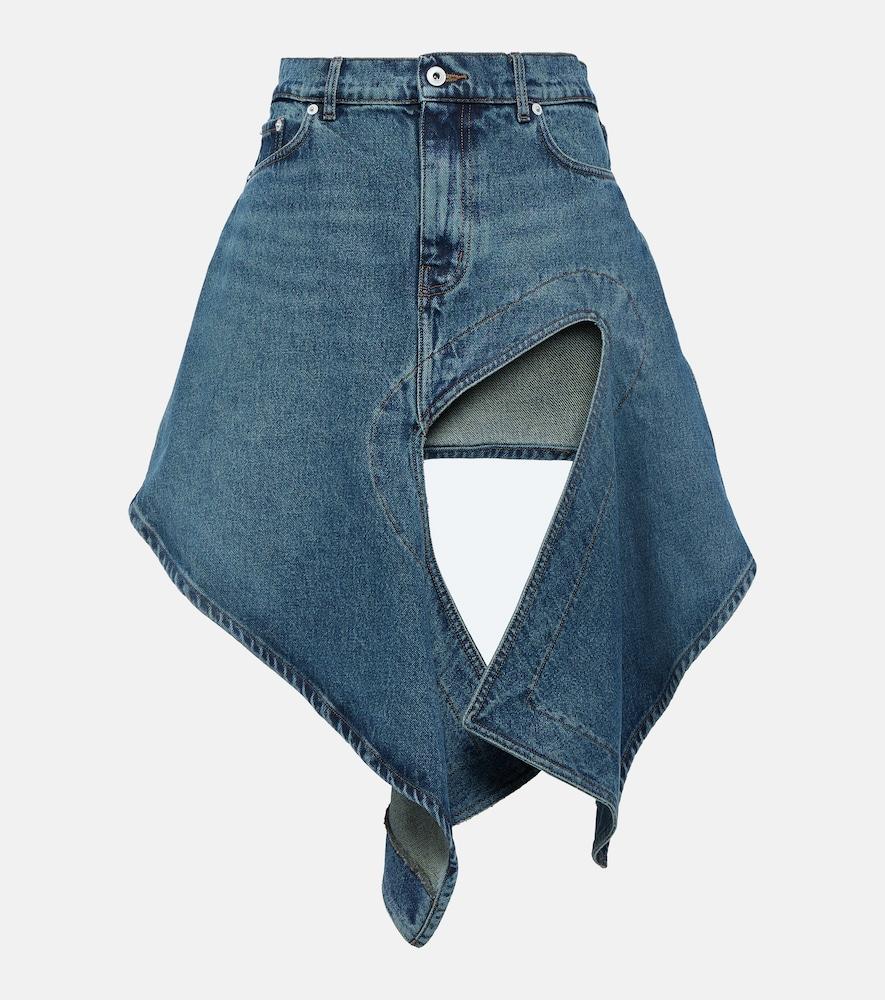 y/project evergreen denim miniskirt