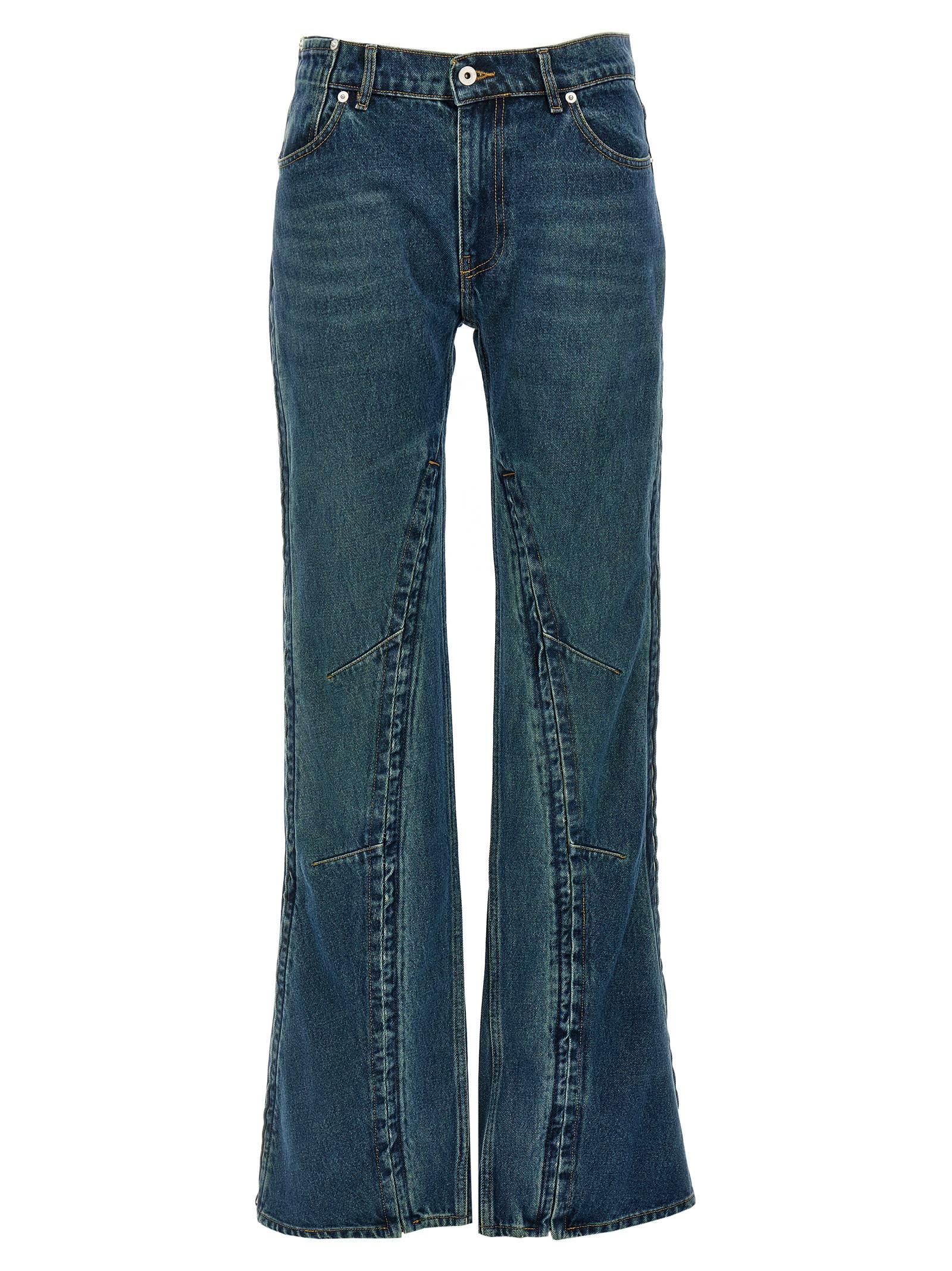 y/project evergreen hook and eye jeans