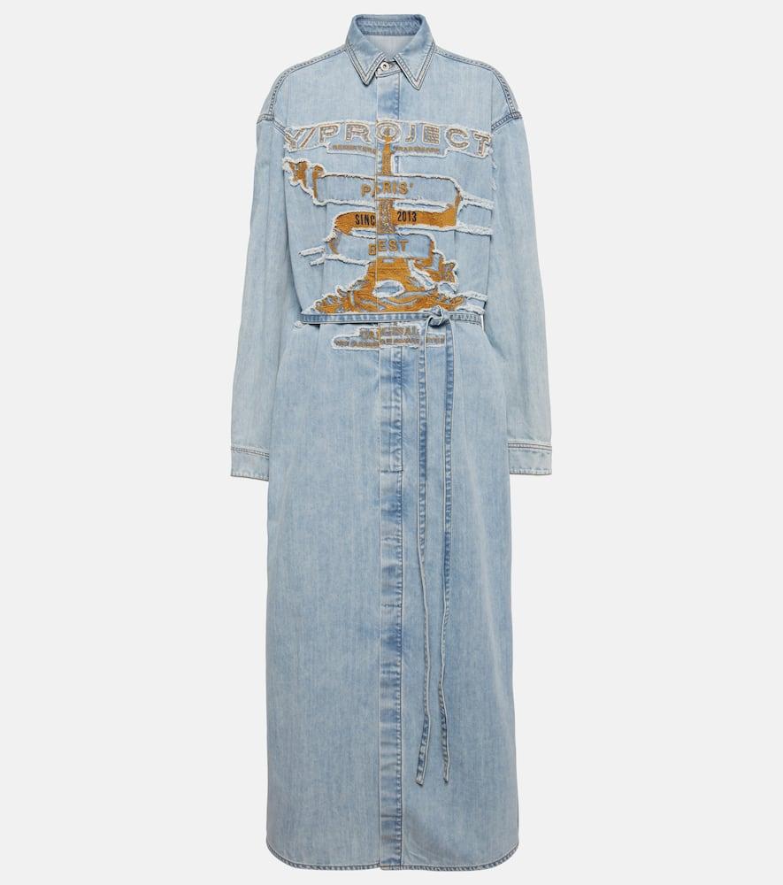 y/project evergreen paris' best denim shirt dress