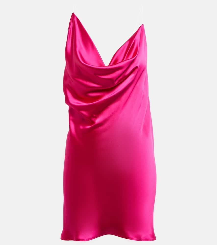 y/project invisible strap satin minidress
