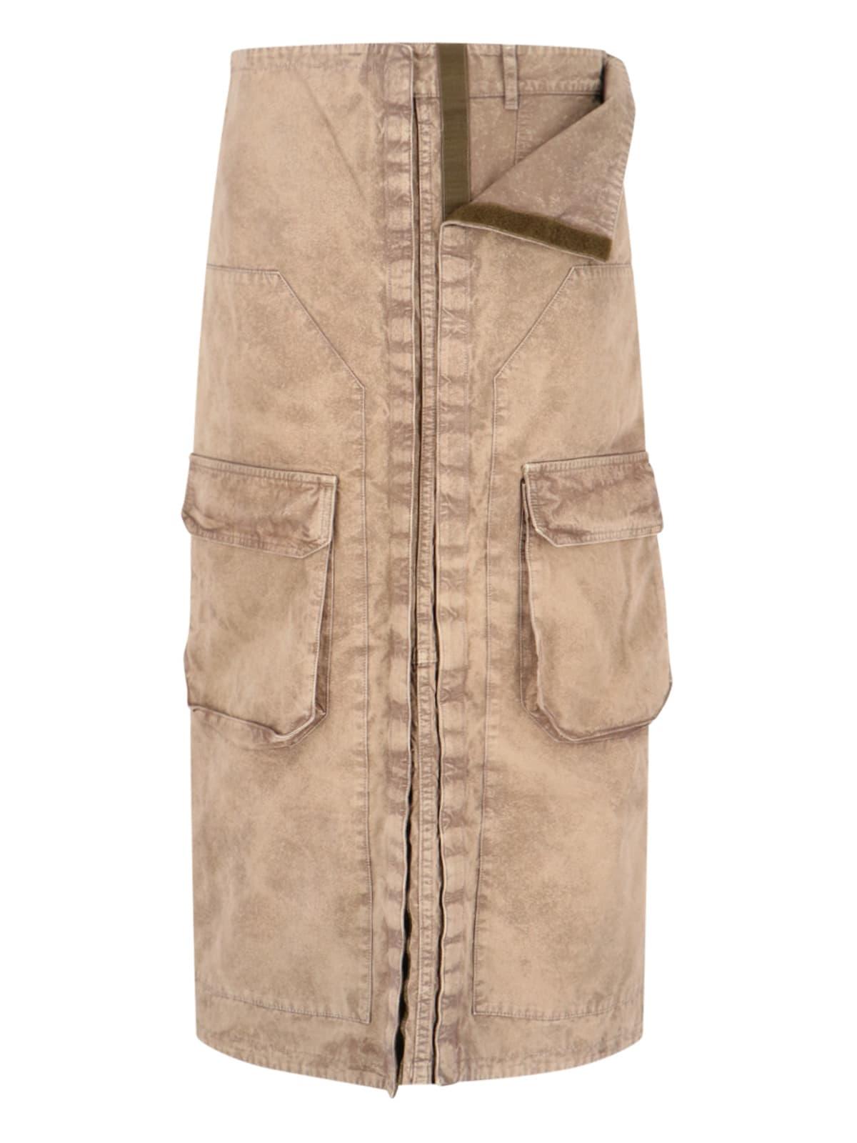 y/project maxi cargo skirt