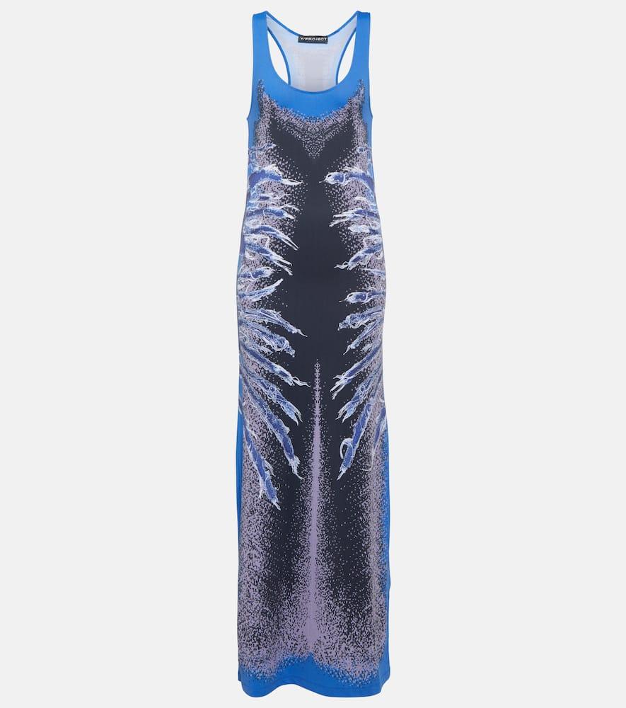 y/project printed maxi dress