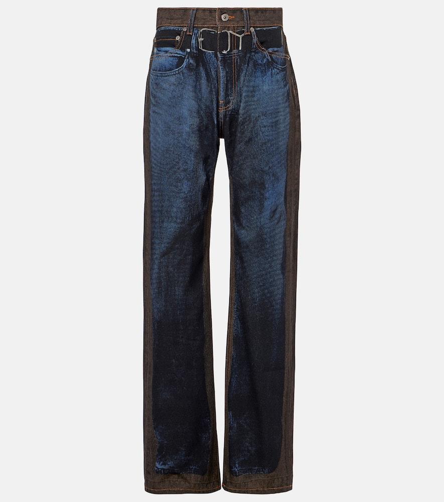 y/project printed straight jeans