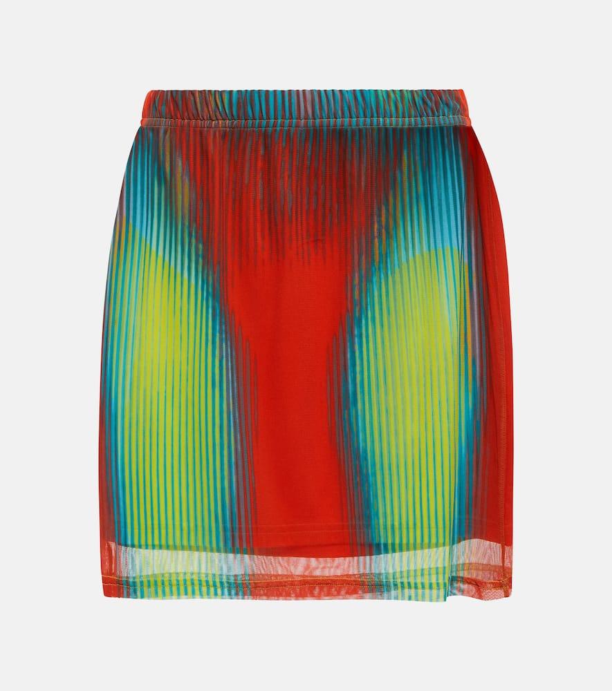 y/project x jean paul gaultier printed miniskirt