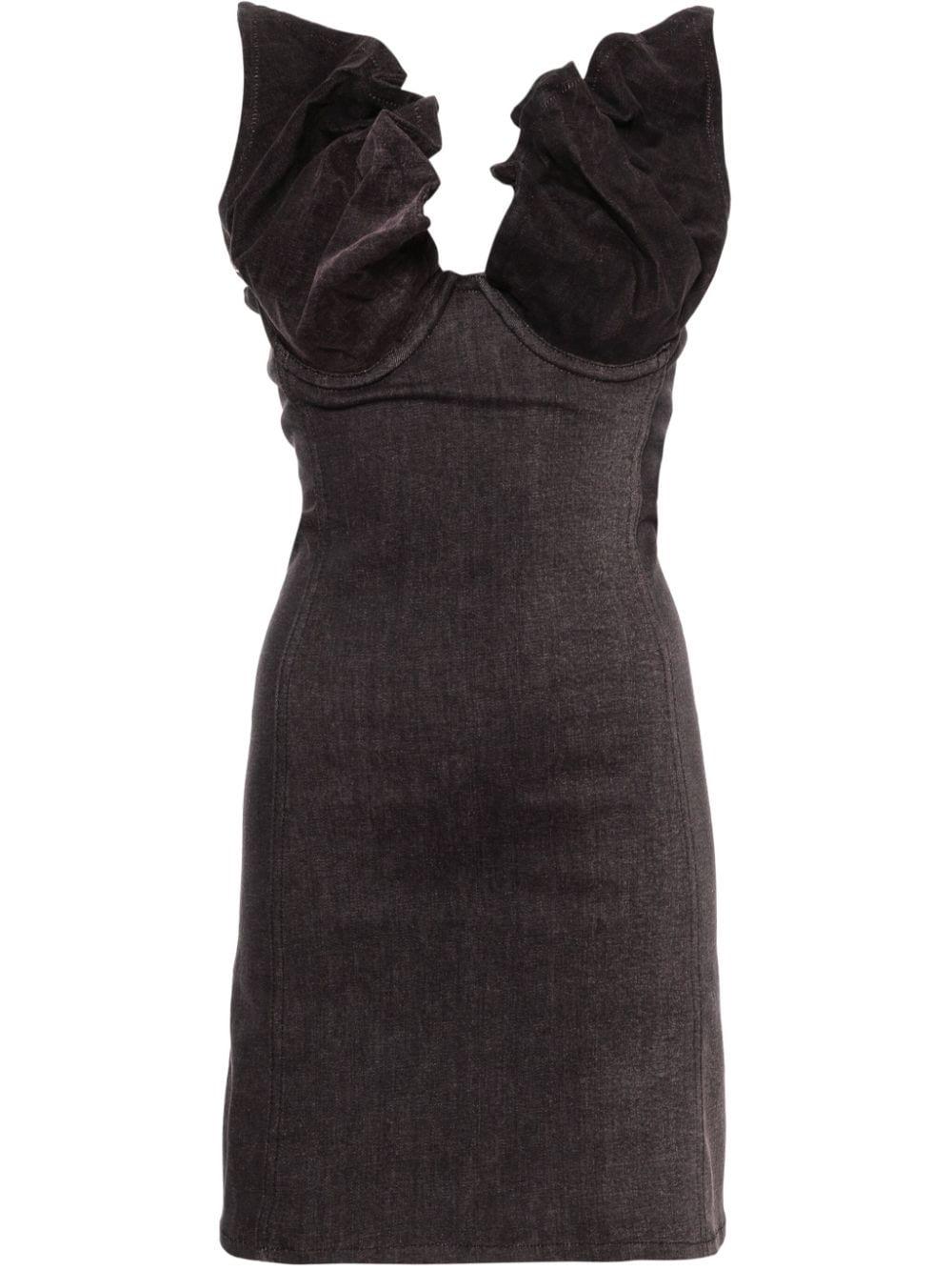 y/project y-project dresses black cotton elastane - women