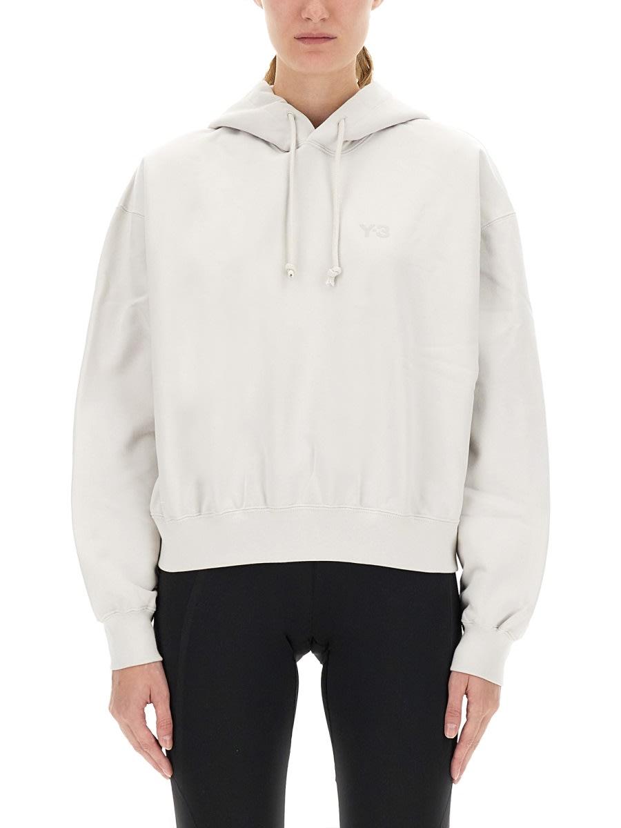y-3 hooded sweatshirt with logo