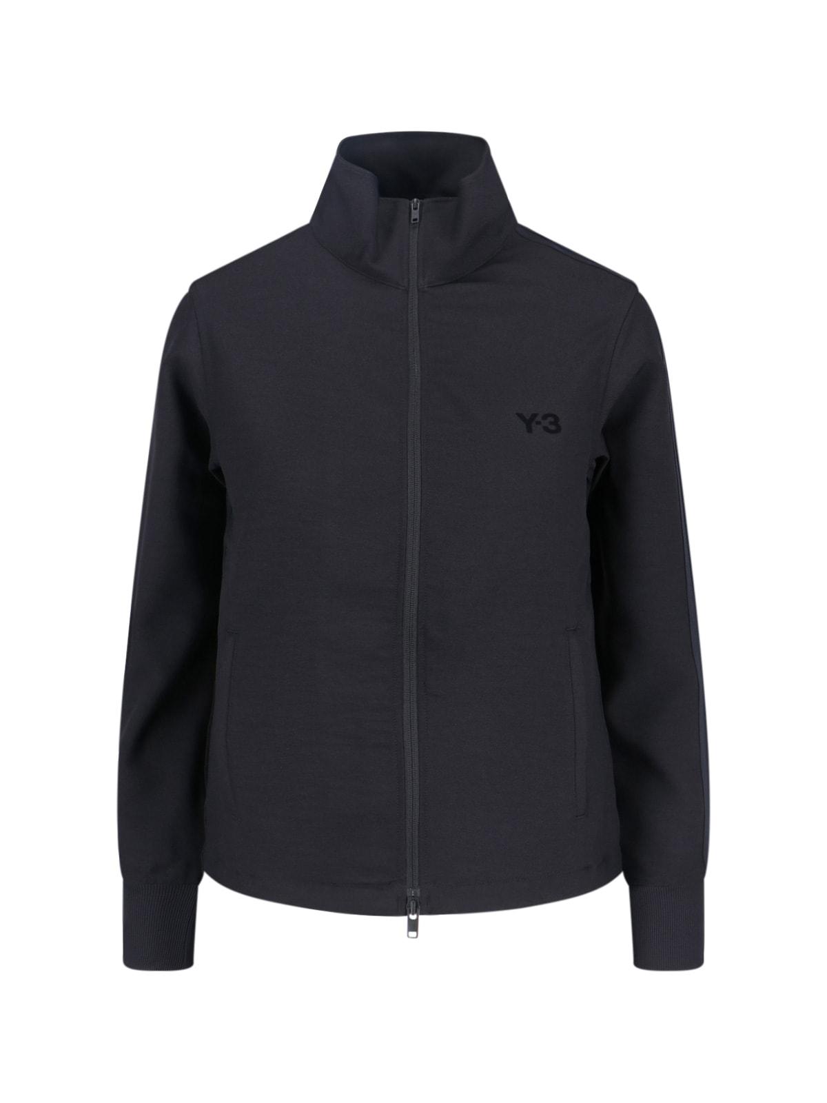 y-3 logo zip sweatshirt