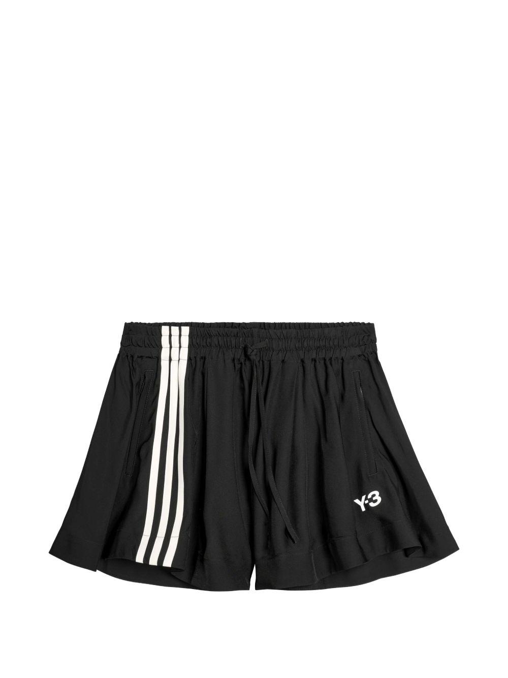y-3 shorts black fabric - women