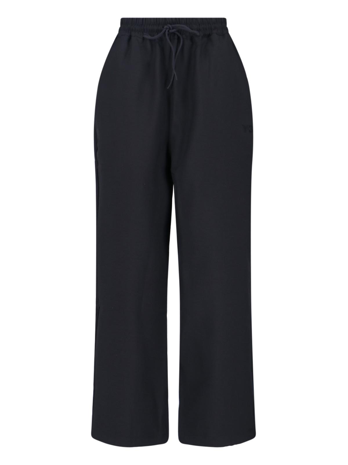 y-3 trousers black recycled polyester - women