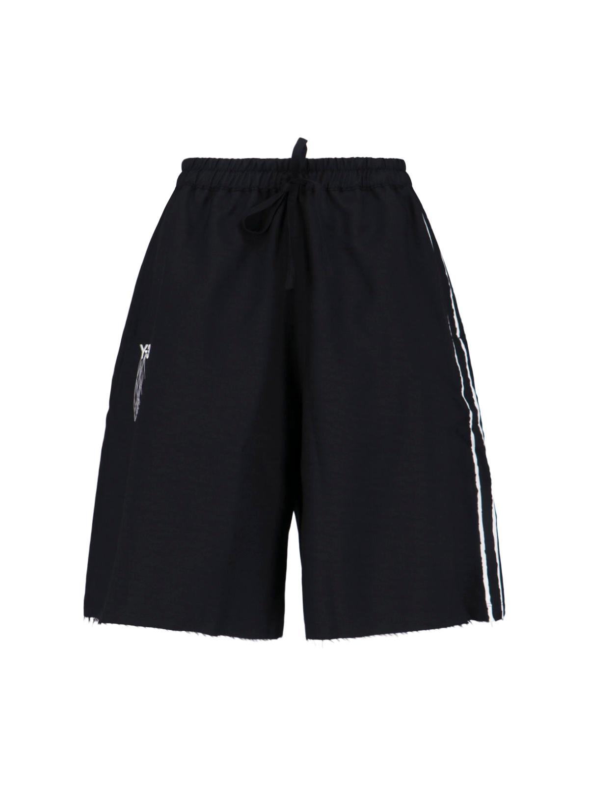y-3 trousers black recycled polyester - women