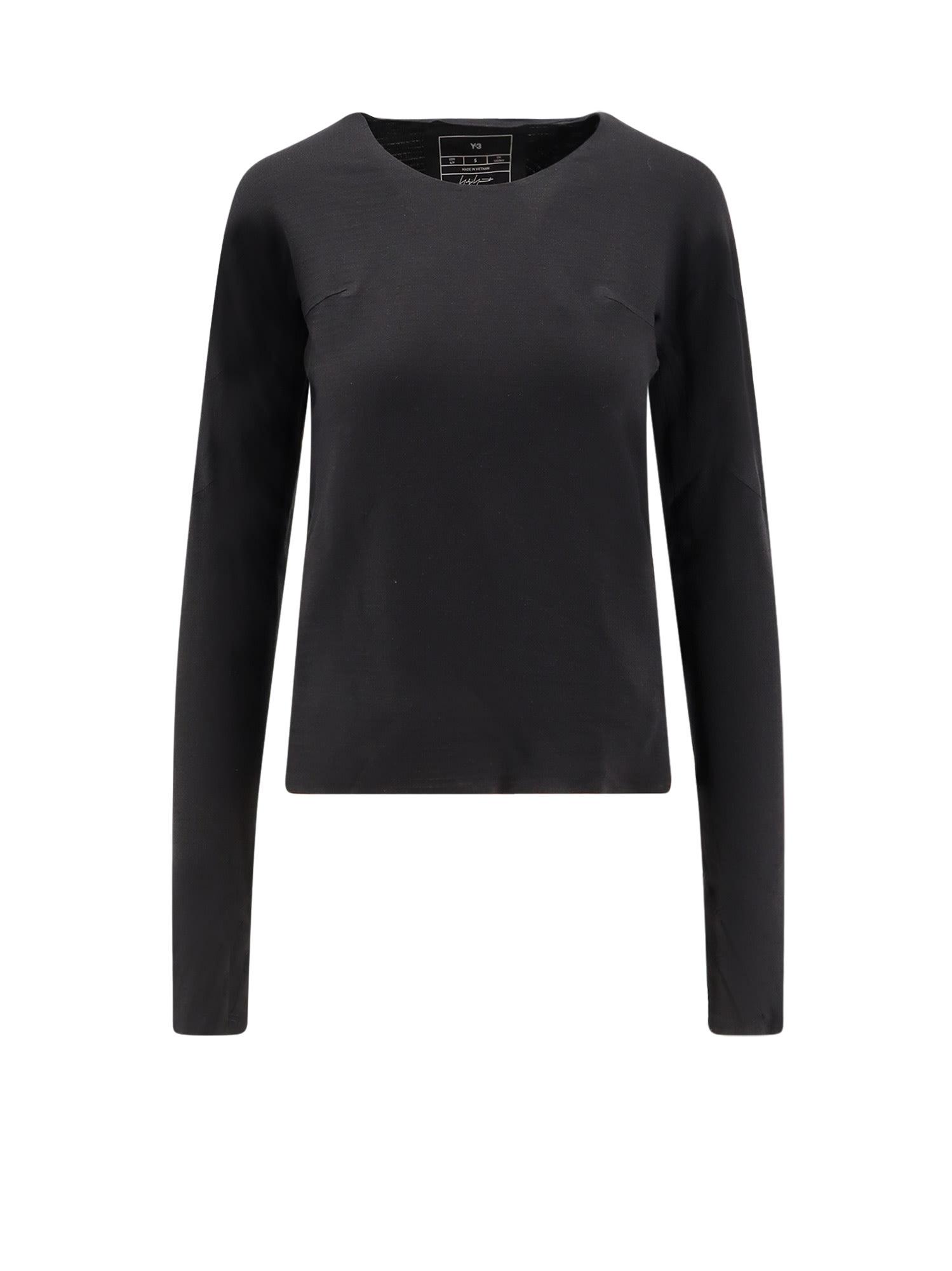 y-3 w run ls techical fabric t-shirt