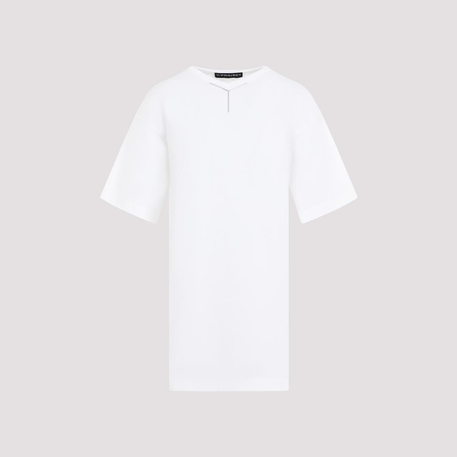 y project y-project y chrome t-shirt white cotton tshirt - women