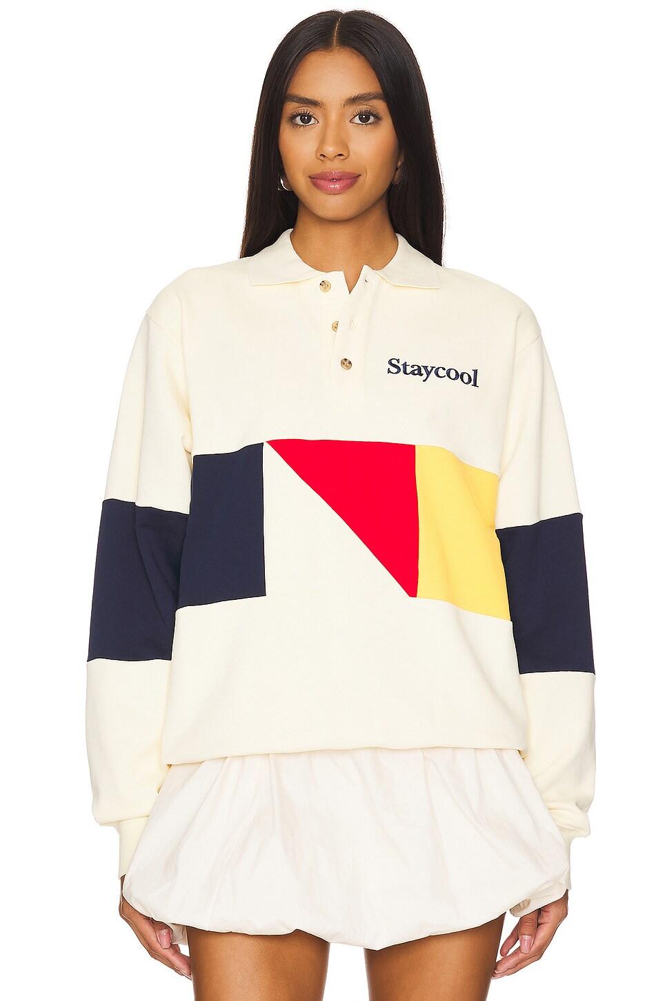 yacht club 3 button sweatshirt