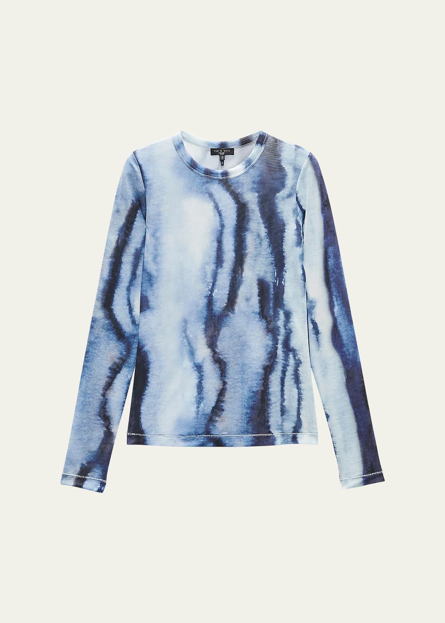 yana tie dye long-sleeve top