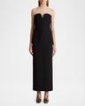 yao strapless column maxi dress