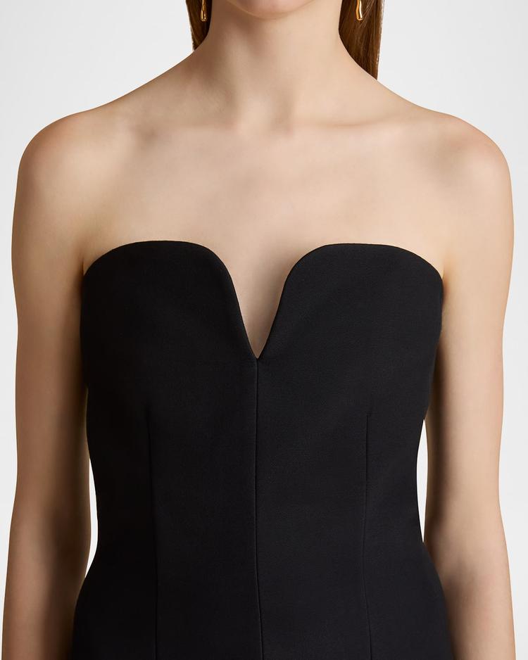 yao strapless column maxi dress