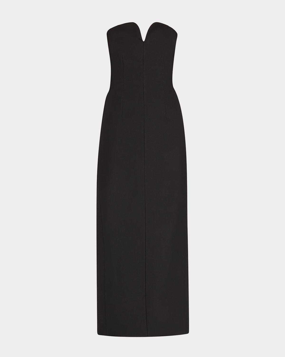 yao strapless column maxi dress