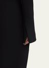 yara boat-neck bi-stretch suiting dress