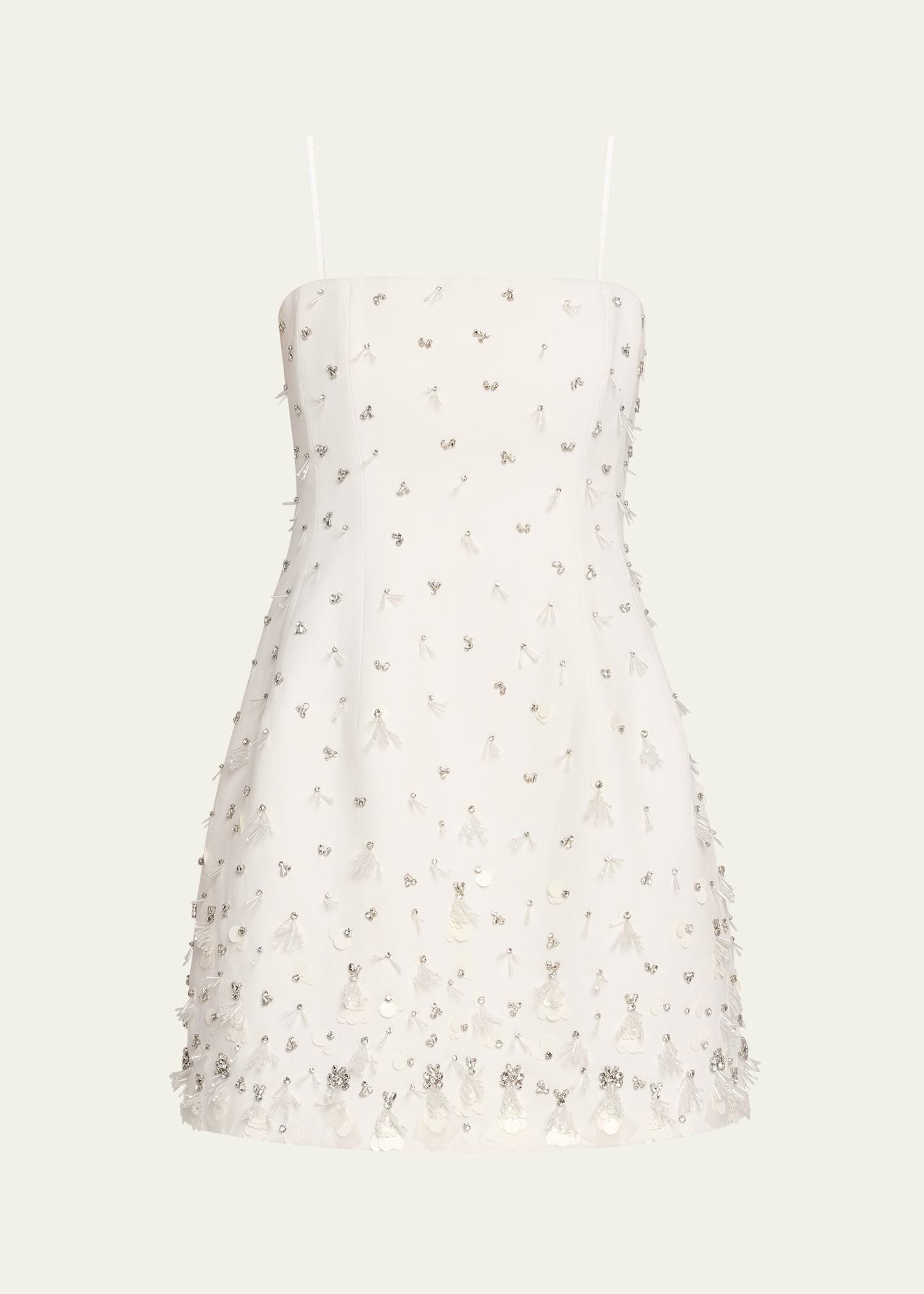yasmin embellished strapless mini dress